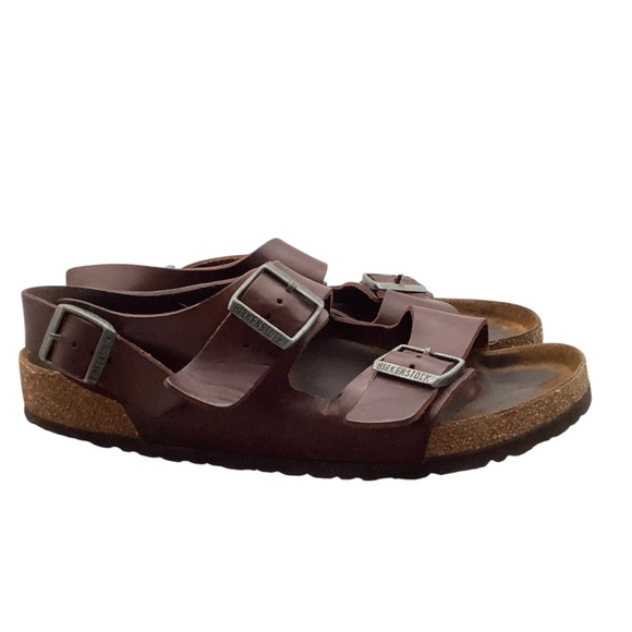 Birkenstock Brown Double Strap Sandals with Buckles size 12 - Picture 9 of 11